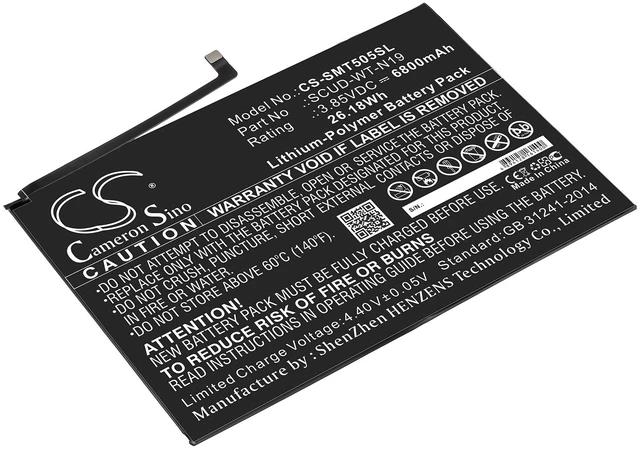 Main image of Battery for Samsung Galaxy Tab A7 10.4 2020 SM-T500 SM-T505 SCUD-WT-N19 Tablet