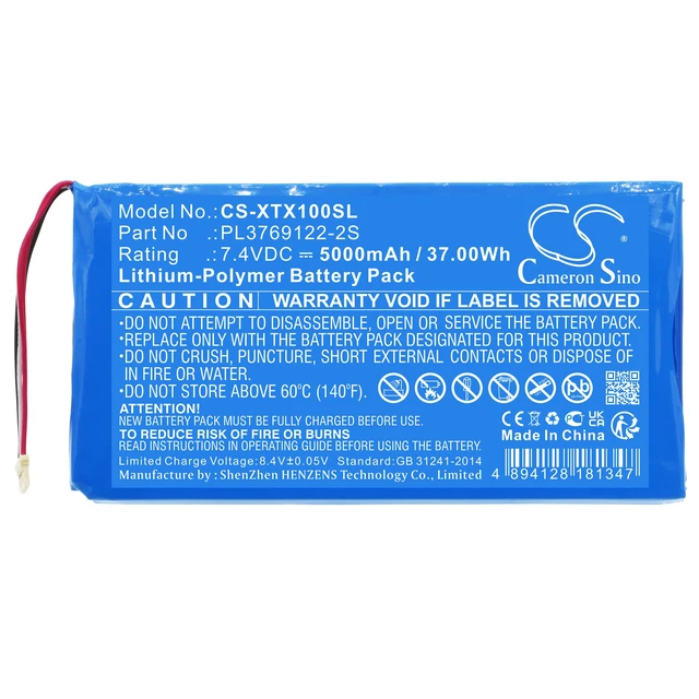 Alt view image 3 of 5 - Battery for XTOOL PL3769122-2S X100 Pad 2 Pro Pad2 OBD2 Key Tool Programmer