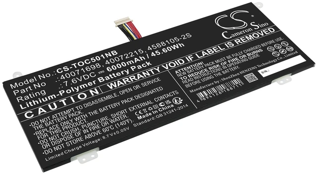 Main image of Battery for 4588105-2S 40071698 40072215 Dynabook C40 C50 Medion Akoya E15403