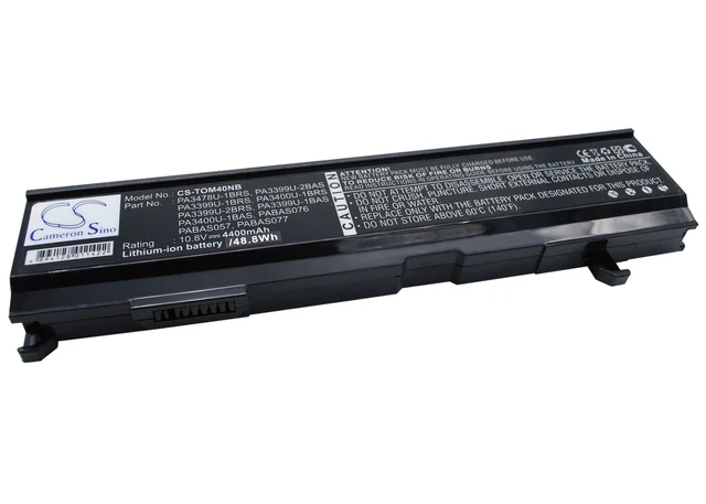 Alt view image 2 of 5 - Battery for PA3399U-1BRS PA3400U-1BRS Toshiba A100 A80 M40 M50 Tecra A3 A4 A5 A6