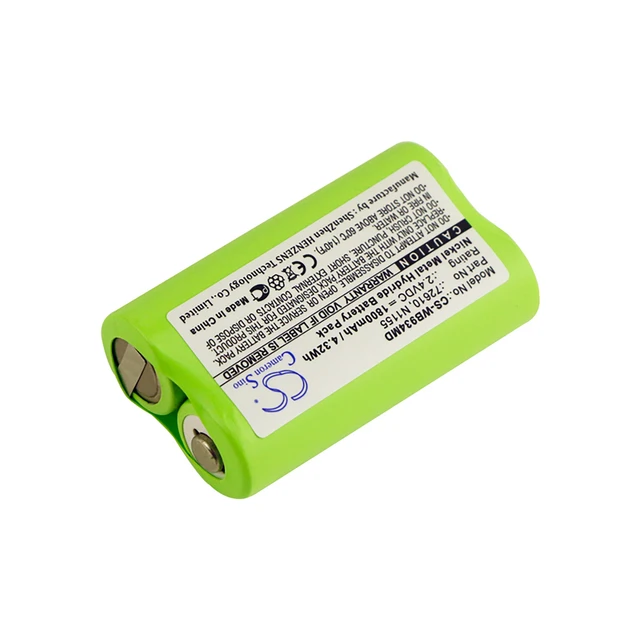 Alt view image 2 of 5 - Battery for Welch-Allyn Compacset 93400 Compact Otoscope 72610 N1155 CS-WB934MD