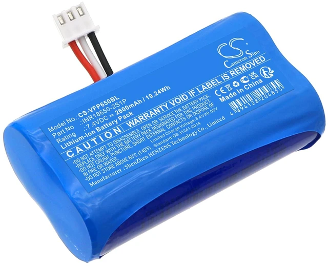 Main image of Battery for VeriFone X990 X970 T650p Payment Terminal CS-VFP650BL 7.4v Li-ion