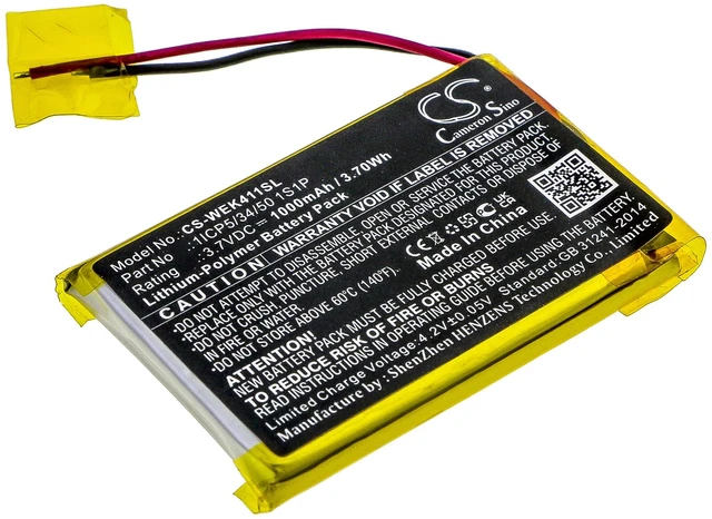 Main image of Battery for Wacom ACK411050 Express Key Remote 1ICP5/34/50 1S1P CS-WEK411SL