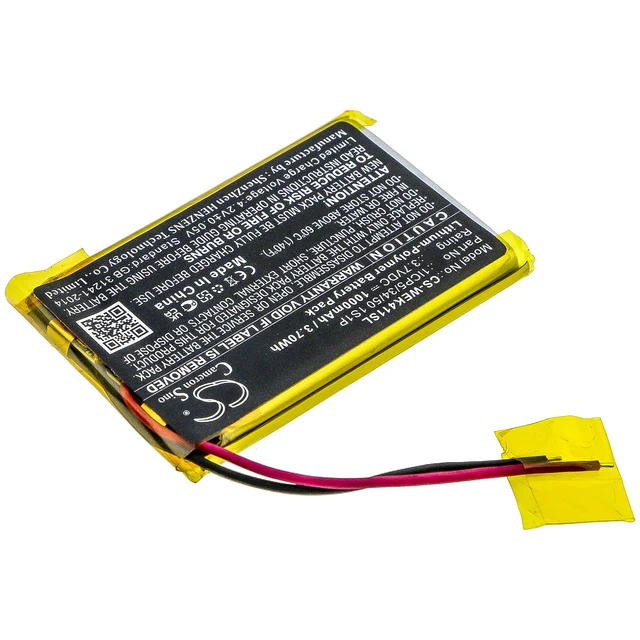 Alt view image 2 of 5 - Battery for Wacom ACK411050 Express Key Remote 1ICP5/34/50 1S1P CS-WEK411SL