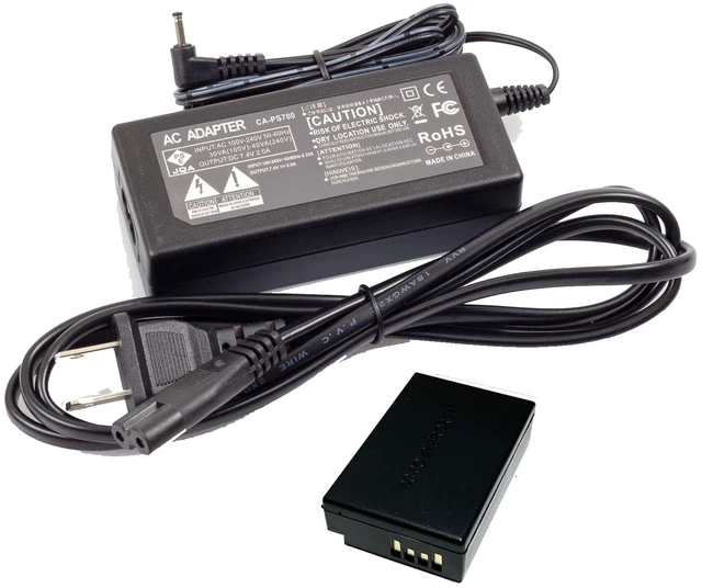 Main image of AC Power Adapter for Canon M3 M5 M6 M100 ACK-E17 ACKE17 DR-E17 Coupler +CA-PS700
