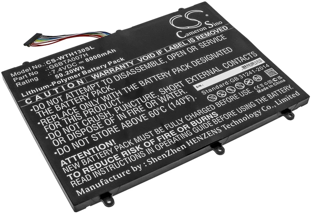 Main image of Battery for Wacom Cintiq Companion 2 DTH-W1300 G6BTA007H Tablet CS-WTH130SL