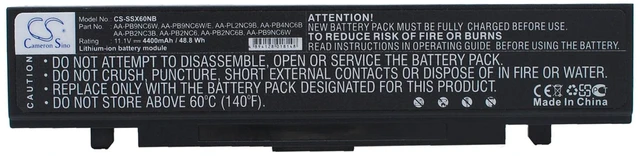 Main image of Battery for Samsung M60 Aura NP-R40 AA-PB4NC6B AA-PB9NC6W AA-PB2NC3B AA-PL2NC9B