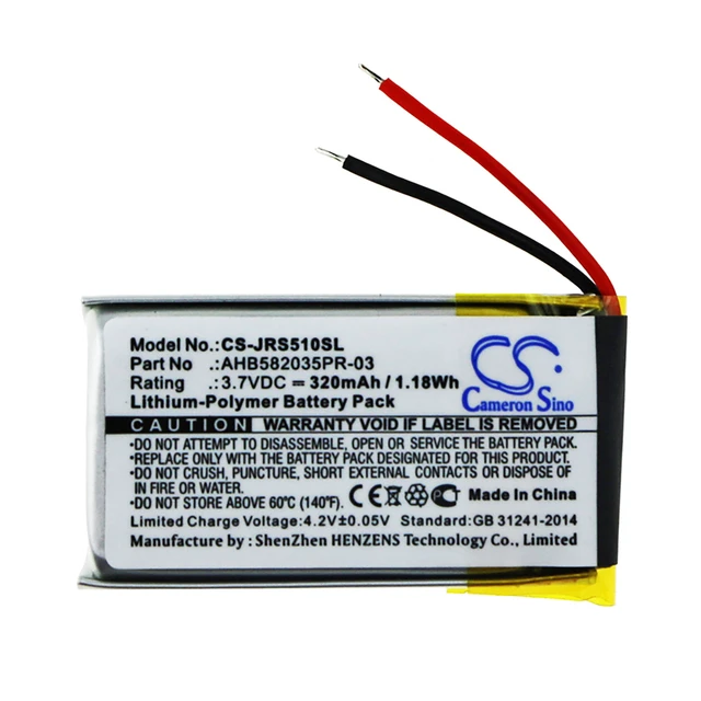 Alt view image 3 of 4 - Battery for Jabra AHB582035PR-03 Speak 510 speakerphone CS-JRS510SL Li-Polymer