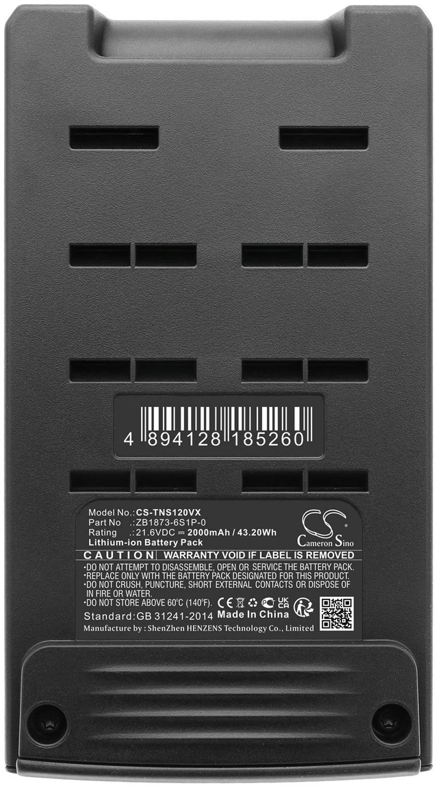 Alt view image 5 of 5 - Battery for Tineco P1 Pure One S12 Pro R1 S1 T1 X1 ZB1873-6S1P-0 ZB1873-6S1P-03