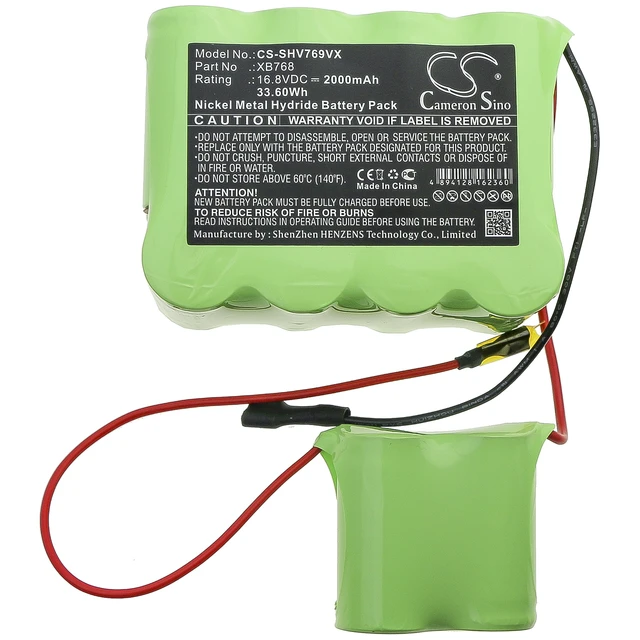 Alt view image 3 of 6 - Battery for Shark SV769 SV769Q SV769TD SV90Z VX33 XB768 CS-SHV769VX 16.8v 2000mA