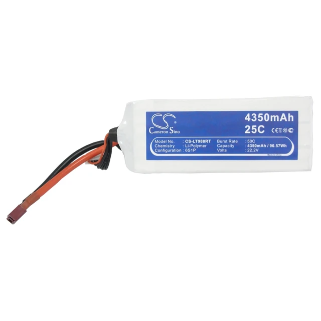 Alt view image 5 of 6 - Battery for RC CS-LT988RT RC Remote Control Cars Heli Plane FPV 22.2v Li-Polymer