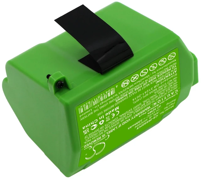 Alt view image 3 of 5 - Battery for iRobot Roomba S9 S9+ S955020 4650994 ABL-B Vacuum CS-IRS900VX 14.4v
