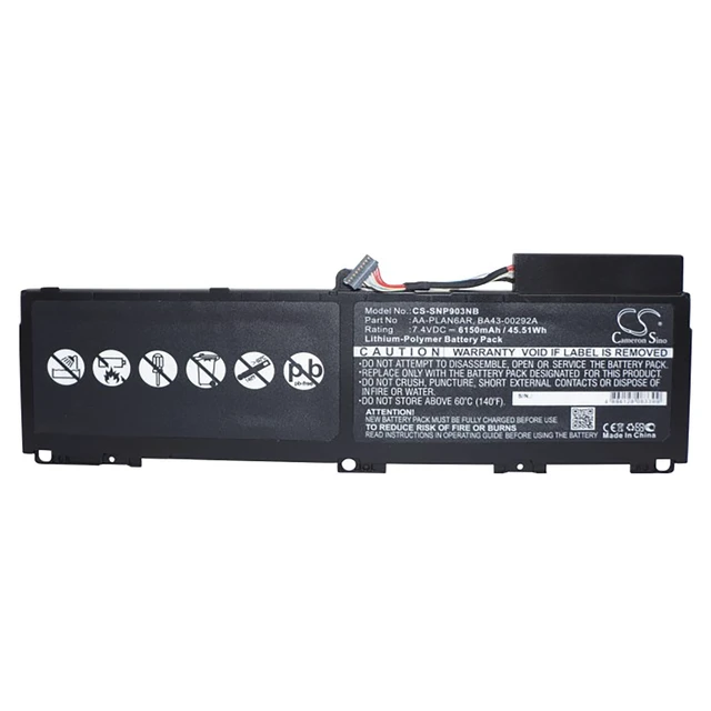 Alt view image 5 of 6 - Battery for Samsung 900X3 900X3A-A01 900X3A-A02 NP900X3A AA-PLAN6AR BA43-00292A