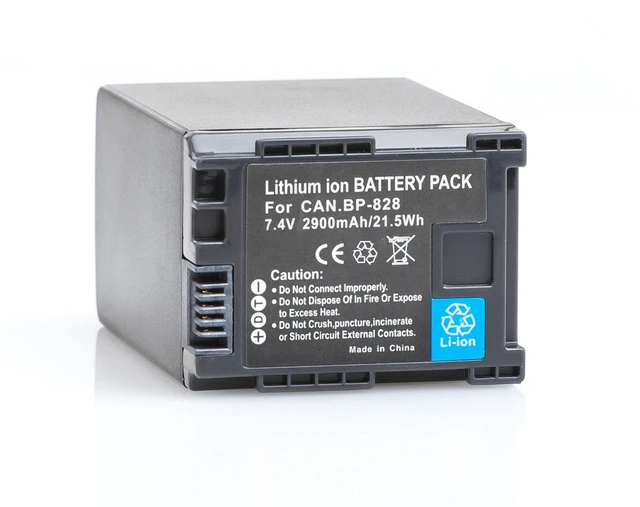 Main image of Battery for Canon BP-828 BP828 8598B002 VIXIA HF G30 XA20 XA25 BP-827 XF400