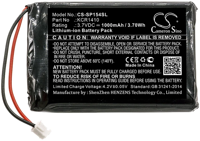 Alt view image 3 of 4 - Battery for Sony CUH-ZCT2 CUH-ZCT2E ZCT2J PlayStation 4 PS4 Controller KCR1410