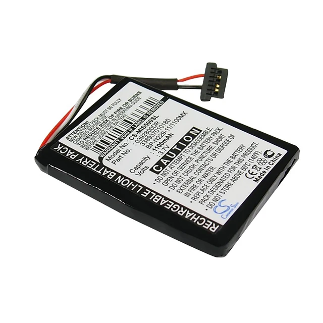 Alt view image 2 of 5 - Battery for Mitac 0392800DR 338937010180 BP-N229-11/1100MX Mio Moov S500 S556