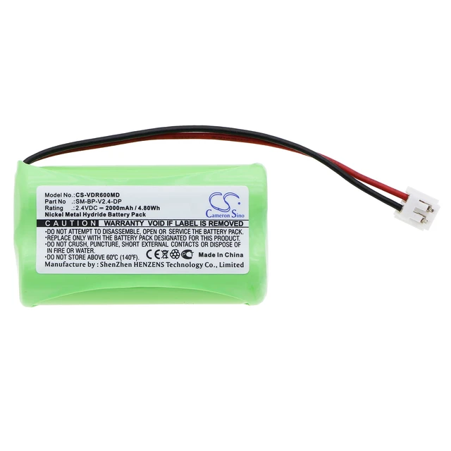 Alt view image 3 of 4 - Battery for VDW Raypex 6 SM-BP-V2.4-DP CS-VDR600MD 2.4v 2000mAh 4.80Wh