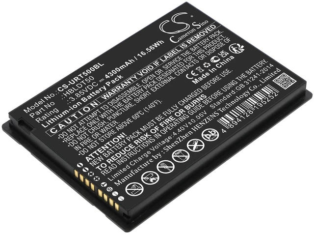 Main image of Battery for Urovo DT50 DT50S HBLDT50 Barcode Scanner CS-URT500BL 3.85v Li-ion