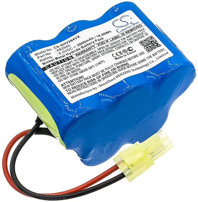 Main image of Battery for Shark V1940 V2940 V2940C V2940CFS XB2940 Vacuum CS-SHV294VX 3000mAh
