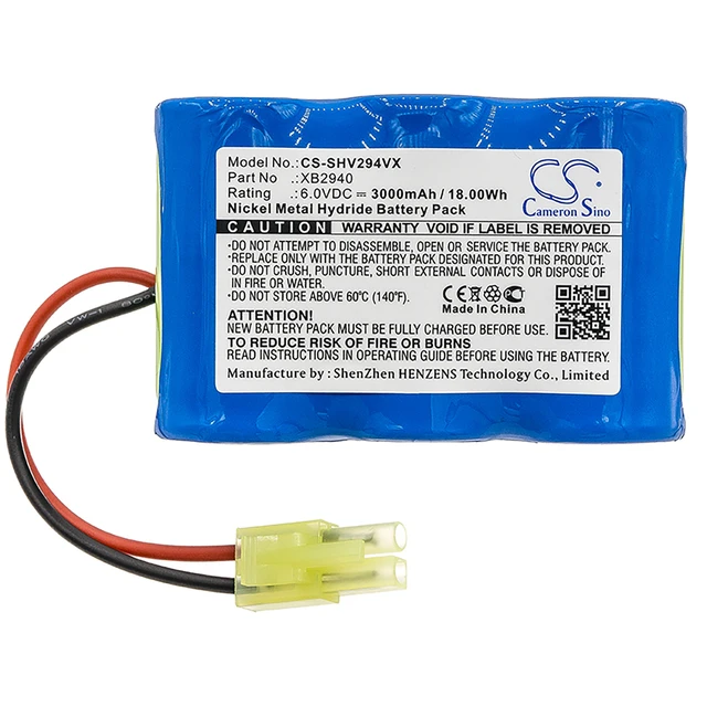 Alt view image 3 of 4 - Battery for Shark V1940 V2940 V2940C V2940CFS XB2940 Vacuum CS-SHV294VX 3000mAh