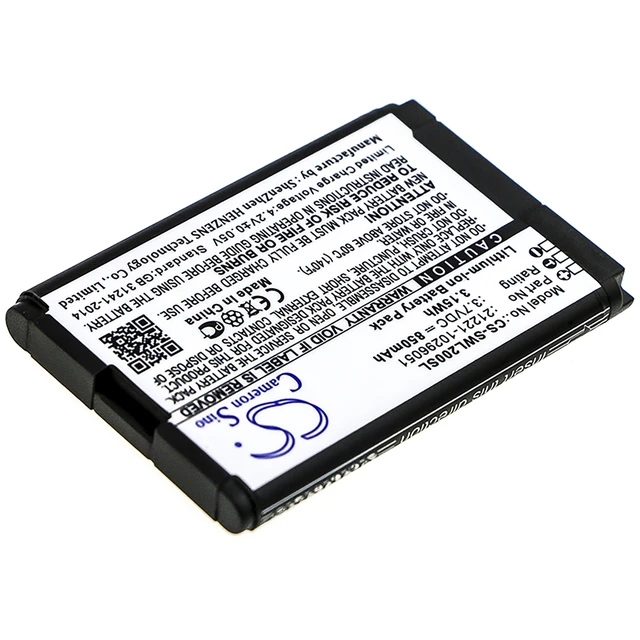 Alt view image 2 of 3 - Battery for Siemens Rexton WL200AP REXTON SGI-WL200AP BLU RCU 21221-10296051