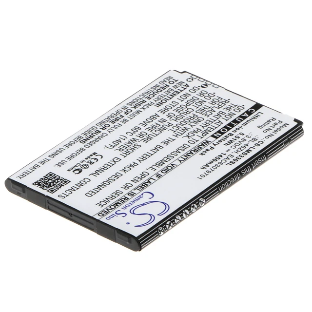 Alt view image 2 of 5 - Battery for LG K7 K8V Phoenix 2 AT&T BL-46ZH EAC63079701 CS-LMS330SL 1450mAh