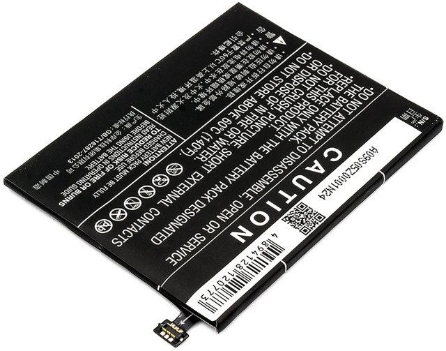 Alt view image 3 of 6 - Battery for ZTE Nubia M2 Lite X8 Z11 NX531 NX531J NX573J Li3829T44P6h806435