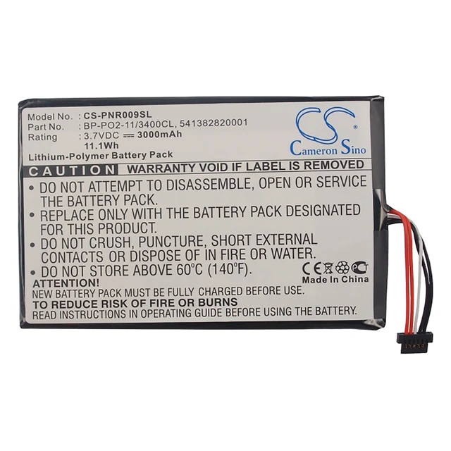 Alt view image 5 of 5 - Battery for Pandigital Novel 9 R90L200 Supernova DLX 8 DLX8 BP-PO2-11/3400CL