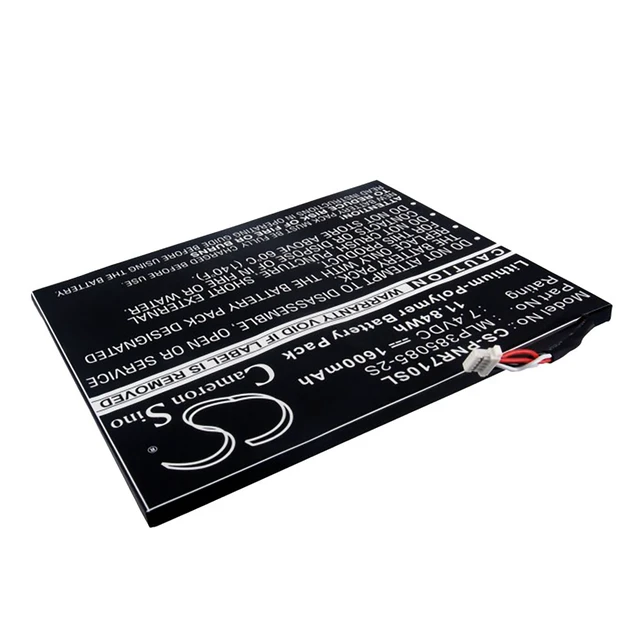 Alt view image 2 of 6 - Battery for Pandigital PRD07T10WWH7 PRD07T10WWH756 R70D200 Velocity MLP385085-2S