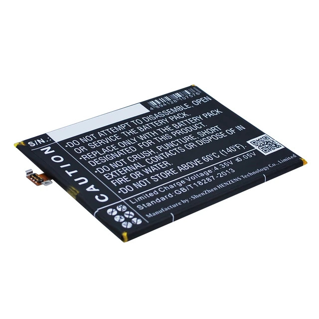 Alt view image 4 of 6 - Battery for KAZAM Thunder 348 Tornado BL0001484 Mobile SmartPhone CS-KMT348SL
