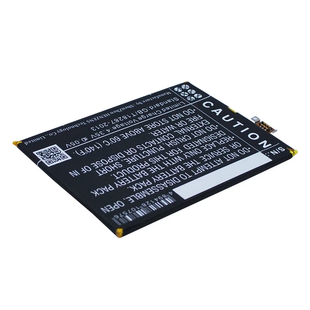 Alt view image 5 of 6 - Battery for KAZAM Thunder 348 Tornado BL0001484 Mobile SmartPhone CS-KMT348SL