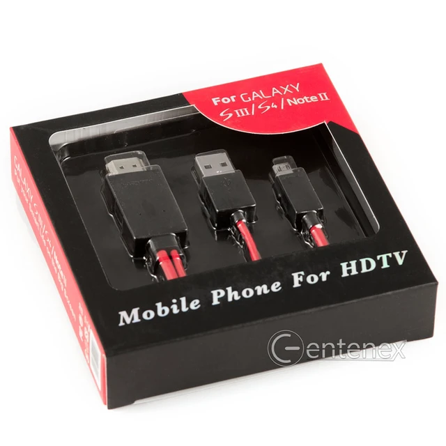Alt view image 2 of 3 - MHL Adapter Cable Micro USB to HDMI for Samsung Galaxy S3 S4 & Note 2