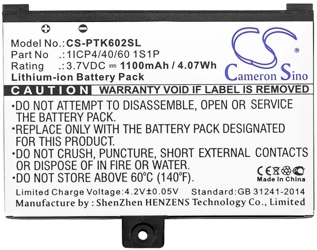 Alt view image 3 of 3 - Battery for Pocketbook Pro 602 603 612 902 903 912 920 920.W 1ICP4/40/60 1S1P