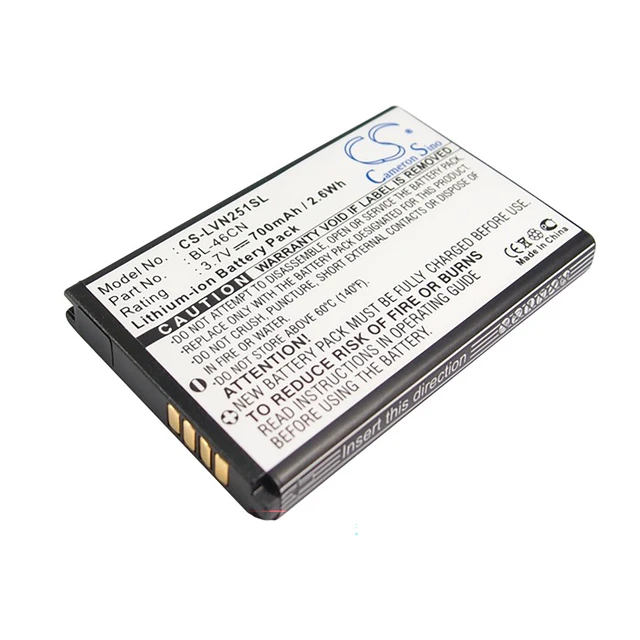 Main image of Battery for LG A340 Cosmos 2 3 VN251 vn251s vn360 Wine III BL-46CN EAC61638202