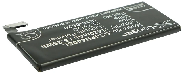 Alt view image 2 of 6 - Battery for Apple iPhone 4G 32GB 616-0512 616-0520 616-0521 GB-S10-423482-0100