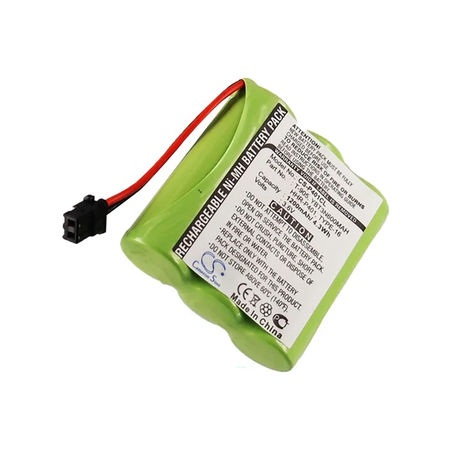 Alt view image 5 of 6 - Battery for Radio Shack 23-897 Panasonic HHR-P401 HHR-P401A PQKK10093 TYPE 16
