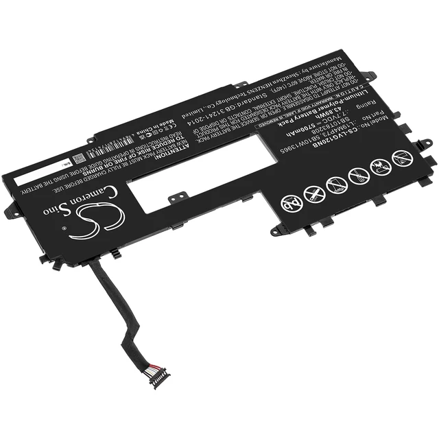 Alt view image 2 of 6 - Battery for Lenovo ThinkPad X1 Titanium Yoga G1 5B10W13965 L19M4P73 SB10T83208