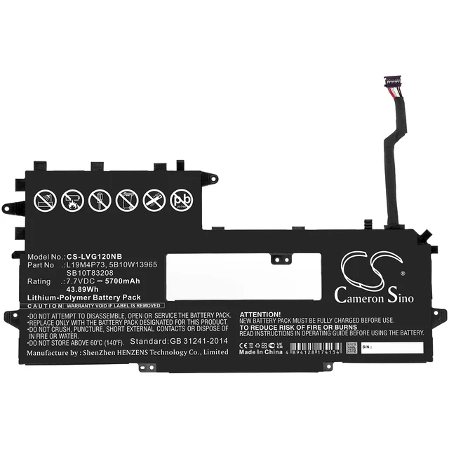 Alt view image 3 of 6 - Battery for Lenovo ThinkPad X1 Titanium Yoga G1 5B10W13965 L19M4P73 SB10T83208