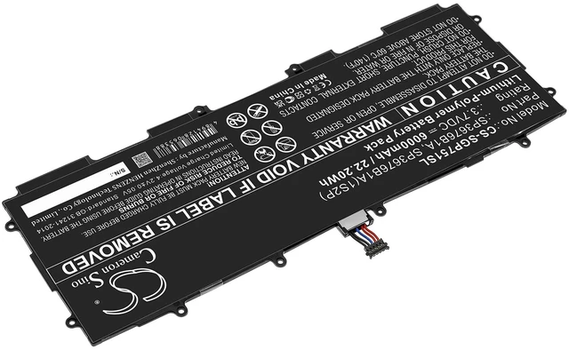Alt view image 2 of 6 - Battery for Samsung Galaxy Note 10.1 Tab 2 GH43-03562B SP3676B1A SP3676B1A(1S2P)