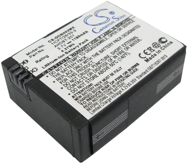 Main image of Battery for GoPro HD Hero3 3+ Mevo A7310 AHDBT-201 AHDBT-301 AHDBT-302 1180mAh