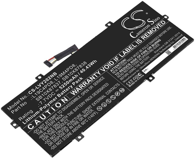 Main image of Battery for Lenovo Yoga Duet 2020 L19C4PD8 L19M4PD8 SB10X87837 SB10X87838