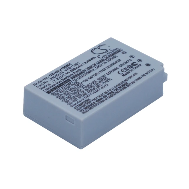 Alt view image 2 of 5 - Battery for Nikon 1 J5 EN-EL24 ENEL24 VFB11901 Camera CS-NKJ150MC 7.2v 500mAh