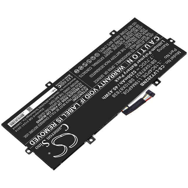 Alt view image 2 of 4 - Battery for Lenovo Yoga Duet 2020 L19C4PD8 L19M4PD8 SB10X87837 SB10X87838