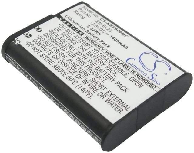 Main image of Battery for Nikon Coolpix P600 P610 P610s P900 P900s S810c ENEL23 EN-EL23 1400mA
