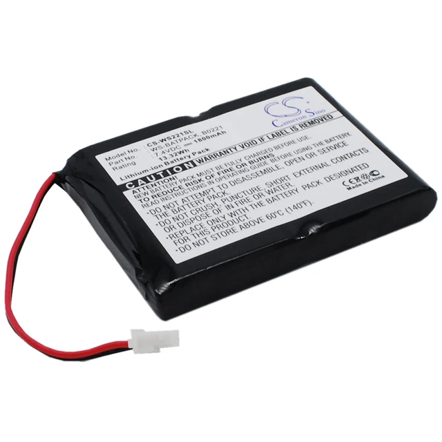 Alt view image 2 of 6 - Battery for William Sound Sorin B0221 WS-BATPACK Amplifier CS-WS221SL 1800mAh