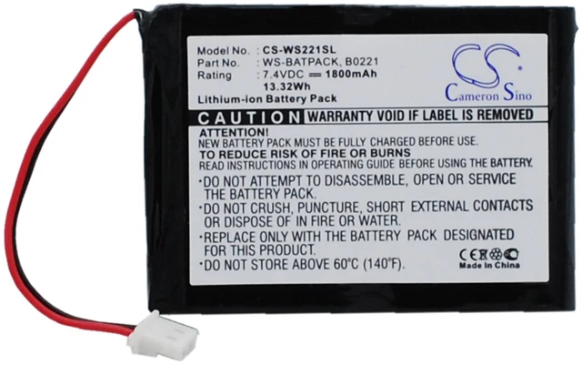 Main image of Battery for William Sound Sorin B0221 WS-BATPACK Amplifier CS-WS221SL 1800mAh