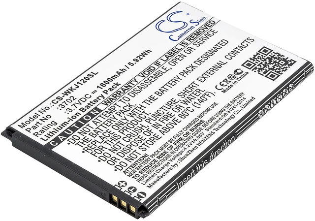 Main image of Battery for Wiko Jerry Lenny 1 2 3 Sunny Plus 3702 Mobile SmartPhone CS-WKJ120SL