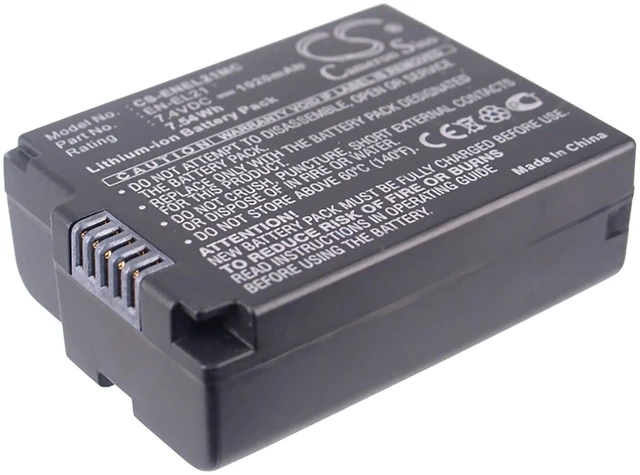 Main image of Battery for Nikon 1 V2 1V2 ENEL21 EN-EL21 Camera CS-ENEL21MC 7.4v 1020mAh 7.55Wh