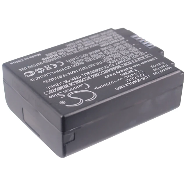 Alt view image 2 of 5 - Battery for Nikon 1 V2 1V2 ENEL21 EN-EL21 Camera CS-ENEL21MC 7.4v 1020mAh 7.55Wh