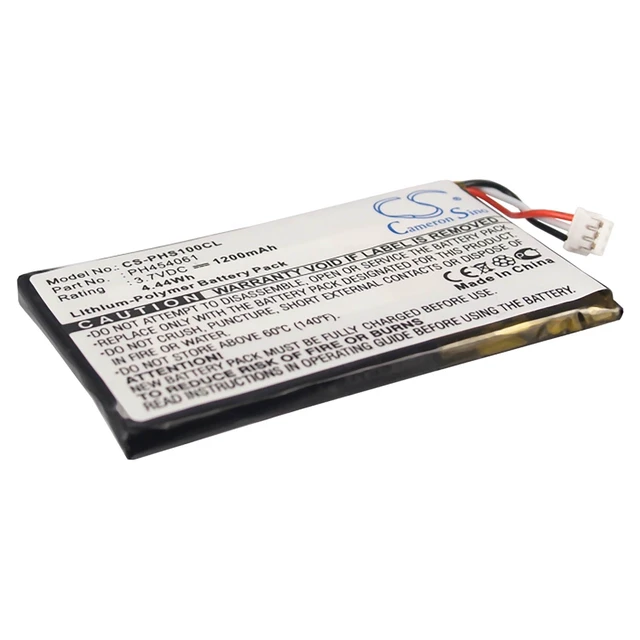 Main image of Battery for Philips S10A S10A/38 S10H PH454061 Cordless Phone CS-PHS100CL 1200mA